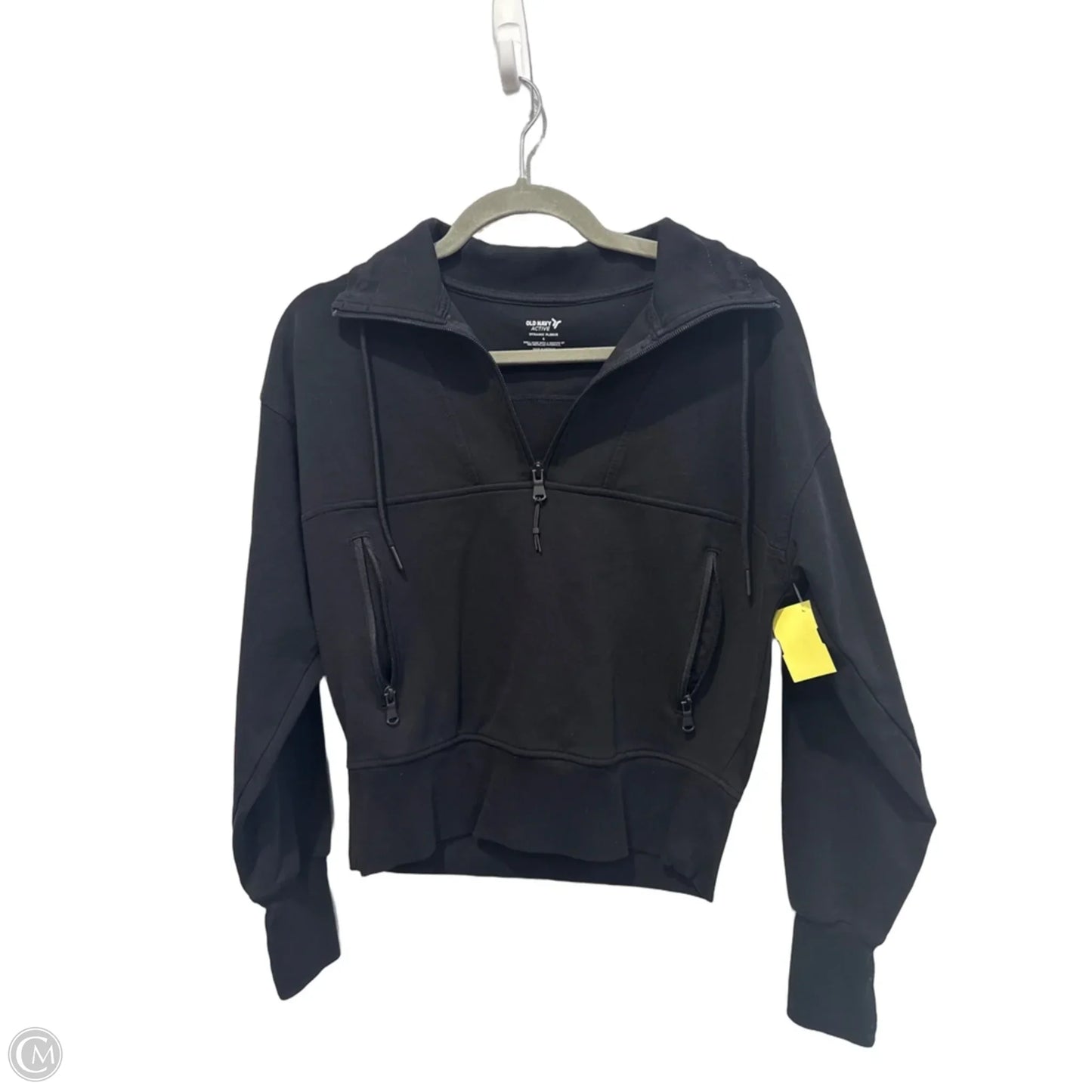 Athletic Sweatshirt Collar By Old Navy In Black, Size: S