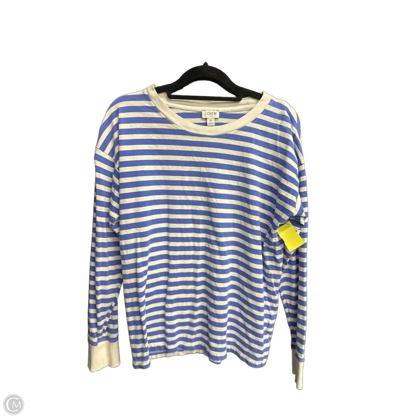 Top Long Sleeve Basic By J. Crew In Striped Pattern, Size: S