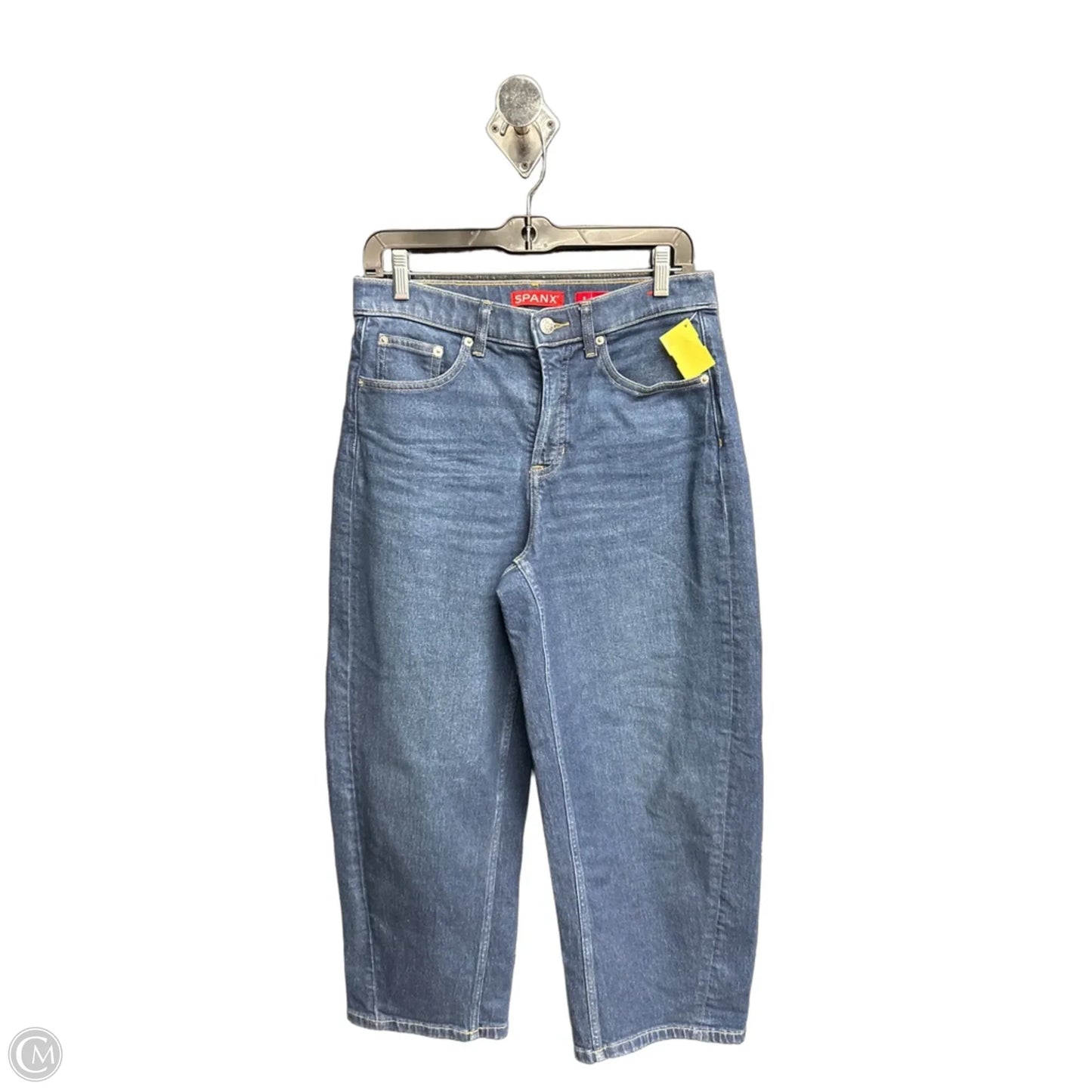Jeans Wide Leg By Spanx In Blue Denim, Size: 8