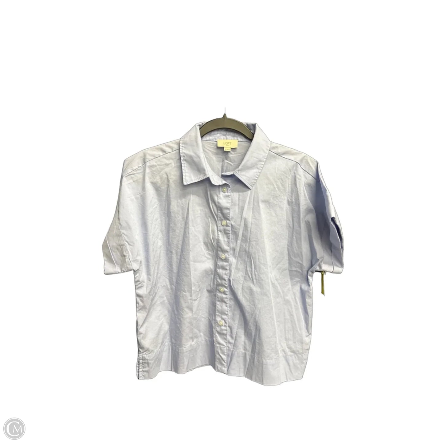 Top Short Sleeve By Loft In Blue, Size: M
