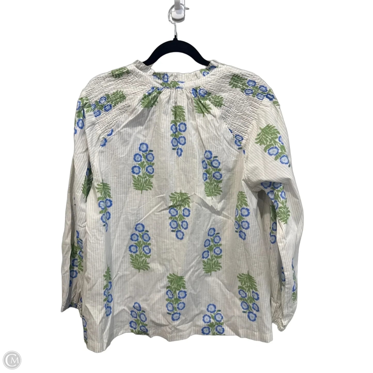 Top Long Sleeve By Mudpie In Floral Print, Size: L