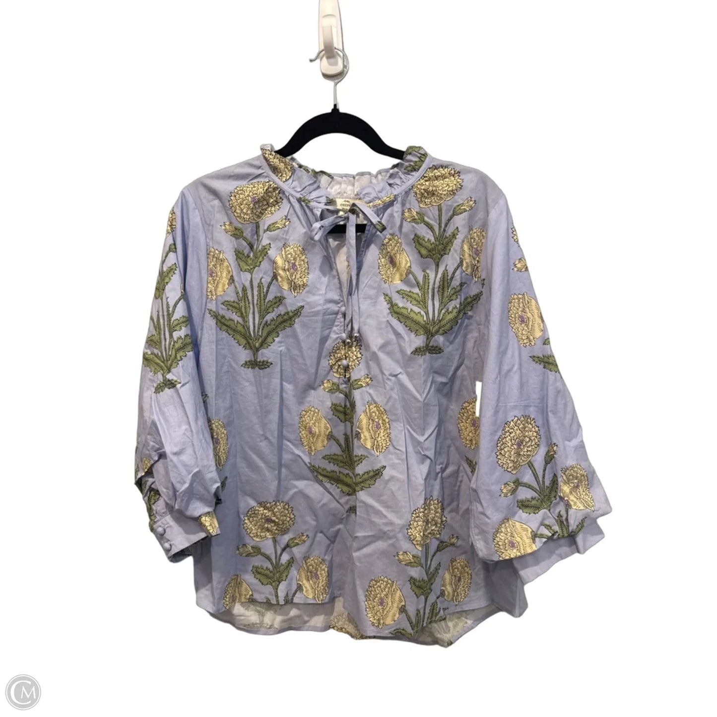 Top Long Sleeve By Entro In Floral Print, Size: L