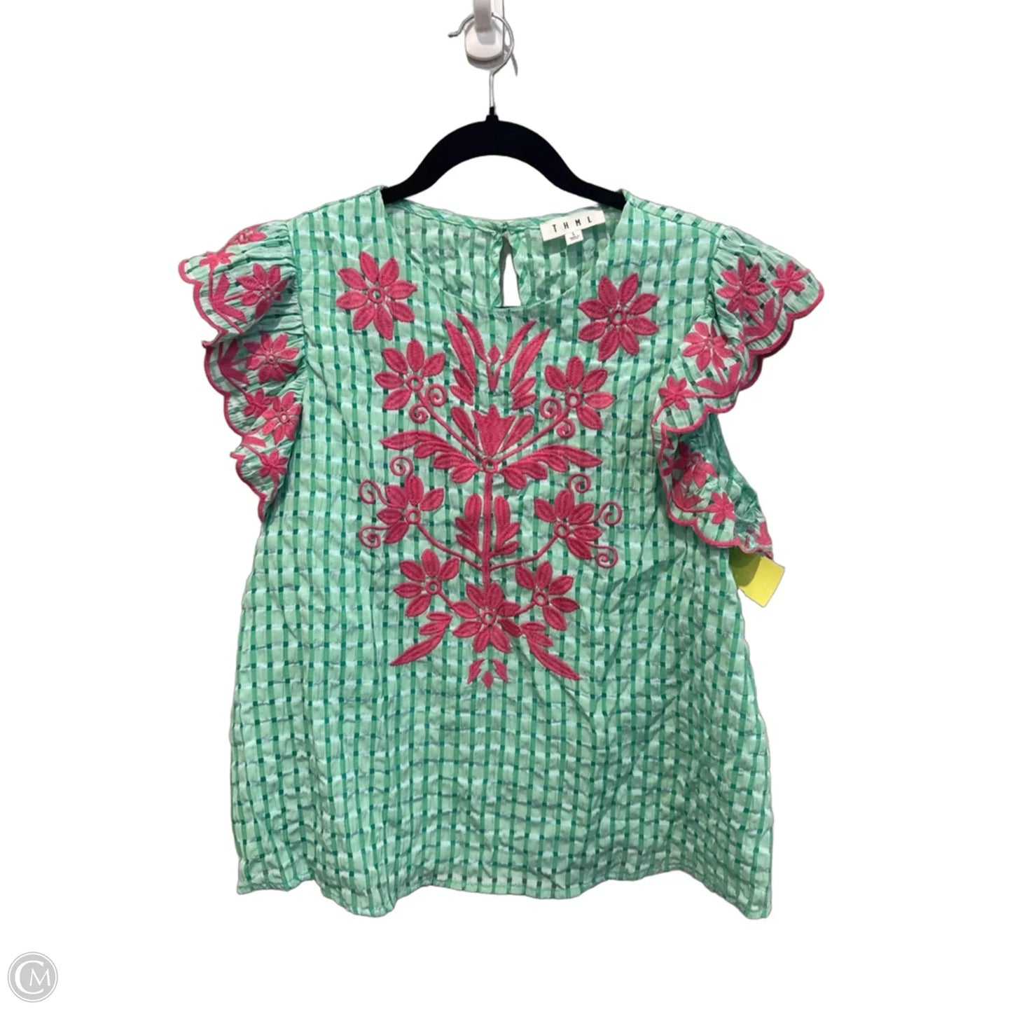 Top Sleeveless By Thml In Teal, Size: L