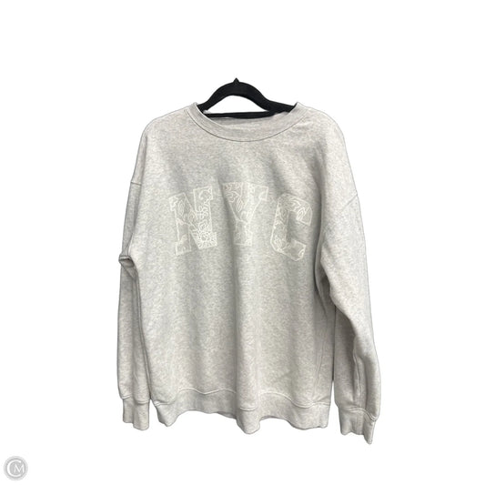 Sweatshirt Crewneck By No Boundaries In Grey, Size: M