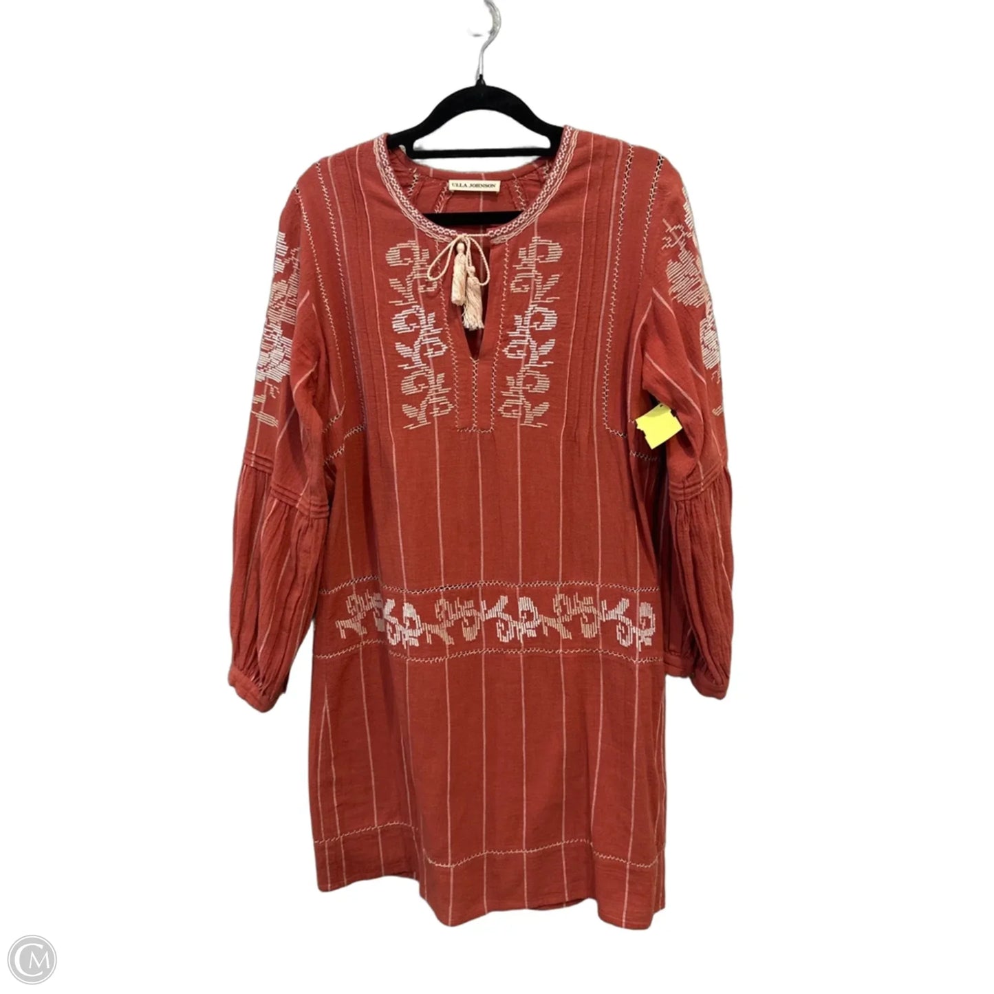 Dress Casual Short By Ulla Johnson In Red & White, Size: S