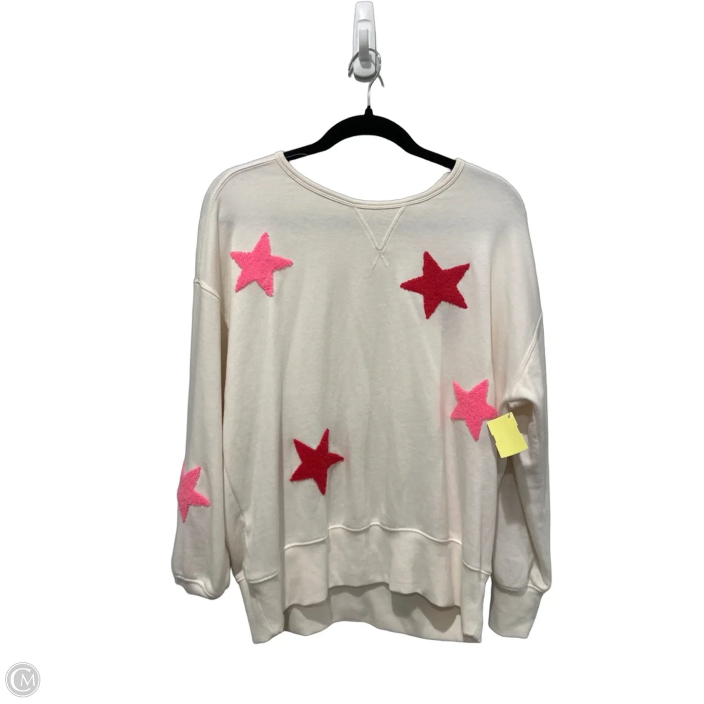 Top Long Sleeve By Lou And Grey In Cream, Size: M