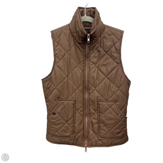 Vest Puffer & Quilted By Peach Love Cream California In Brown, Size: M