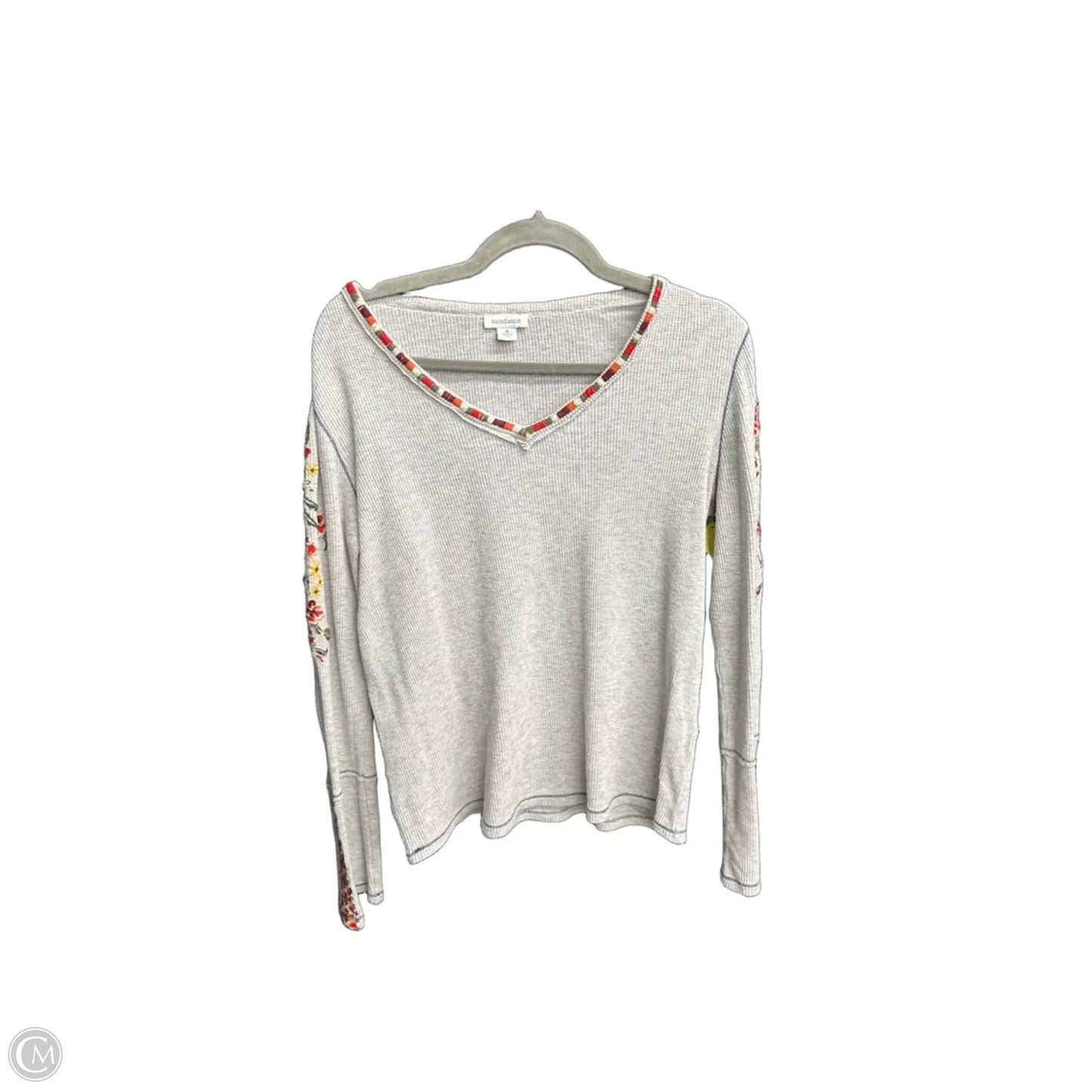 Top Long Sleeve By Sundance In Grey, Size: M