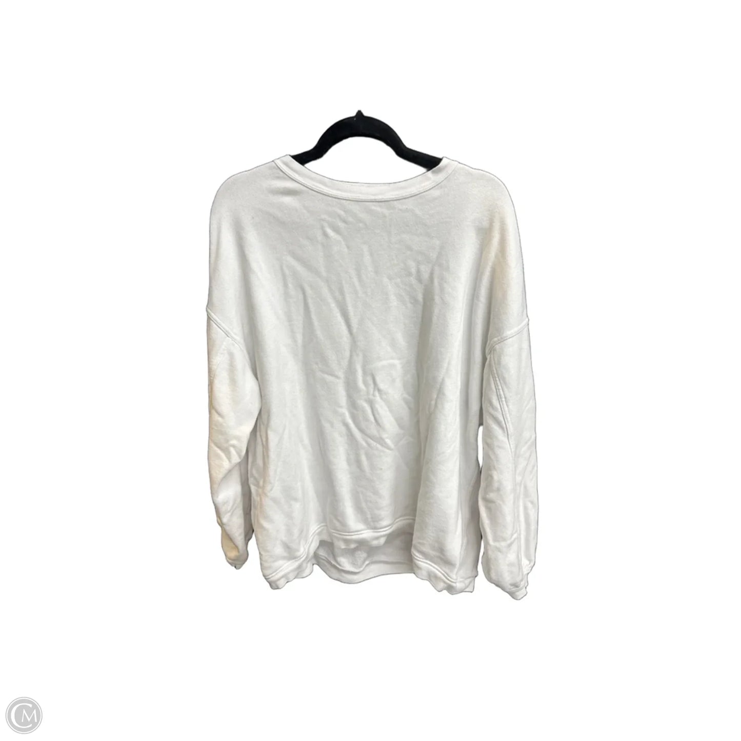 Sweatshirt Crewneck By Aerie In White, Size: M