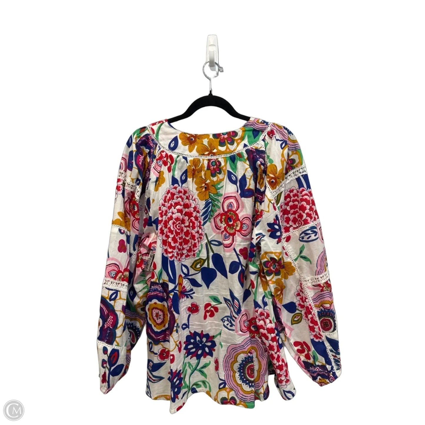 Top Long Sleeve By Kaktus In Floral Print, Size: Xl