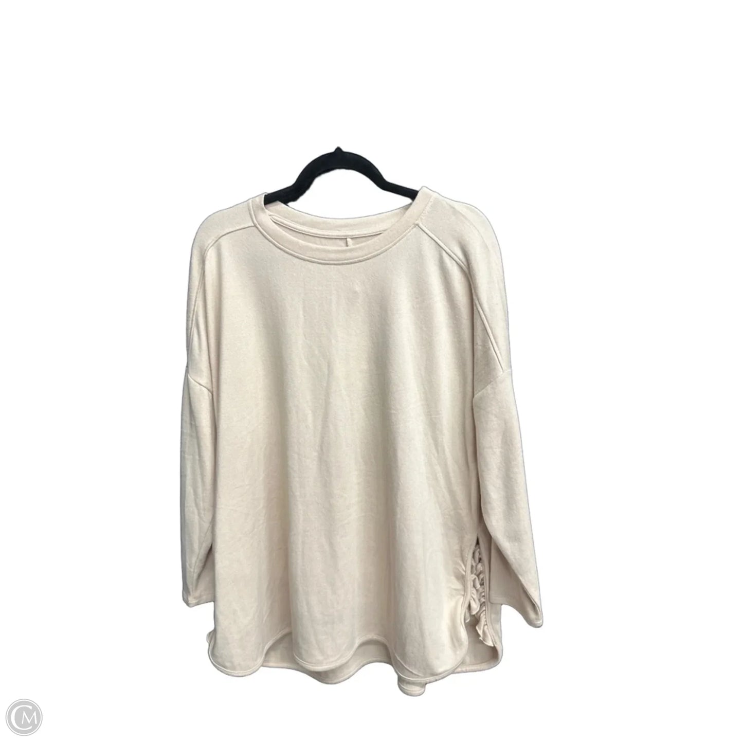 Top Long Sleeve By Cupio In Beige, Size: Xl