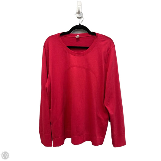 Top Long Sleeve By Lululemon In Pink, Size: Xl