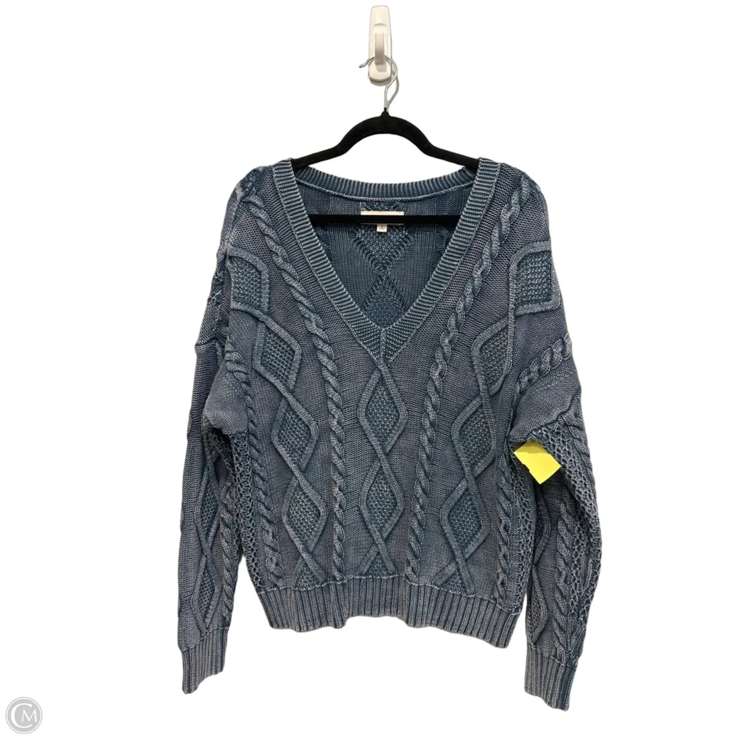 Sweater By Lucky Brand In Blue, Size: L