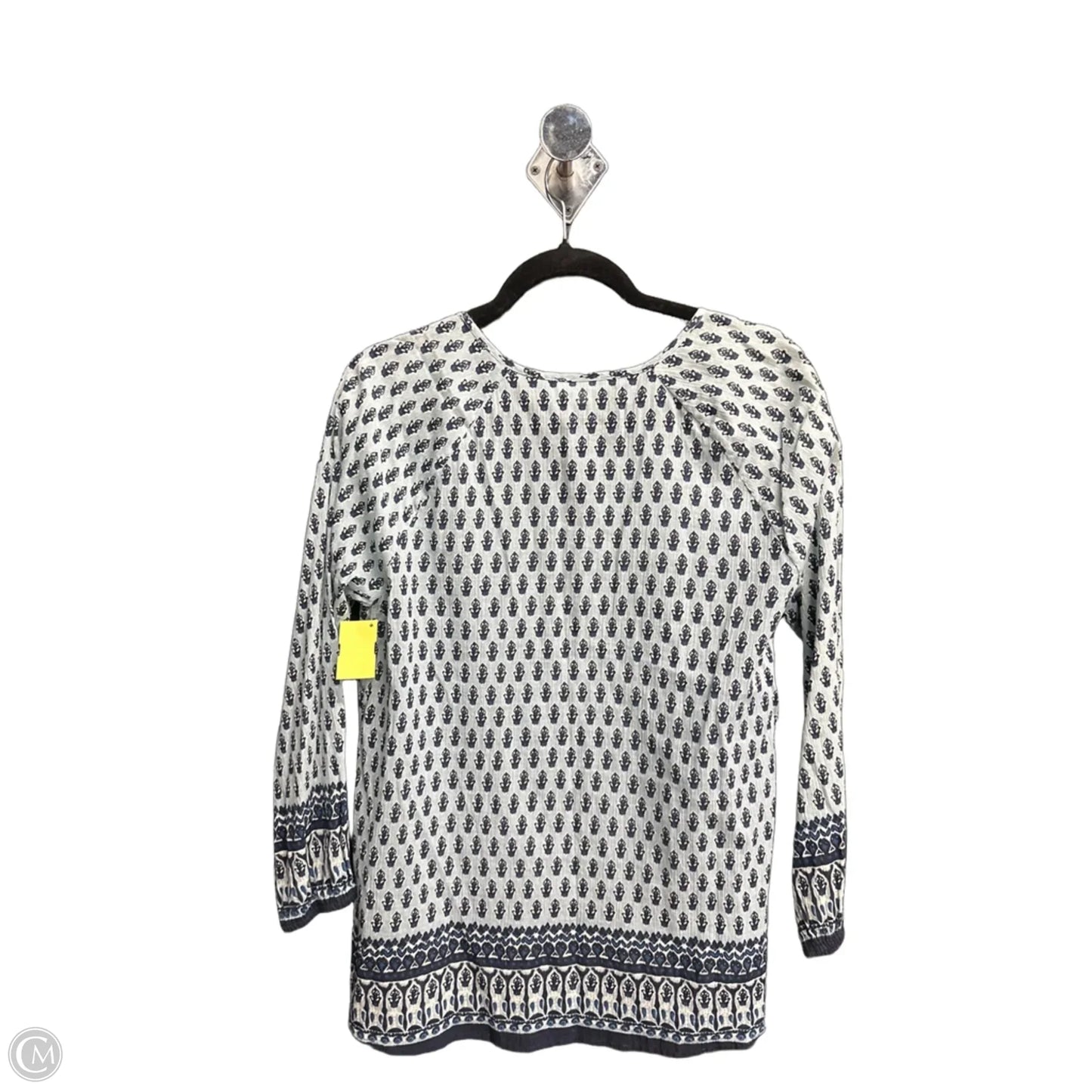 Top Long Sleeve By Beachlunchlounge In Paisley Print, Size: L