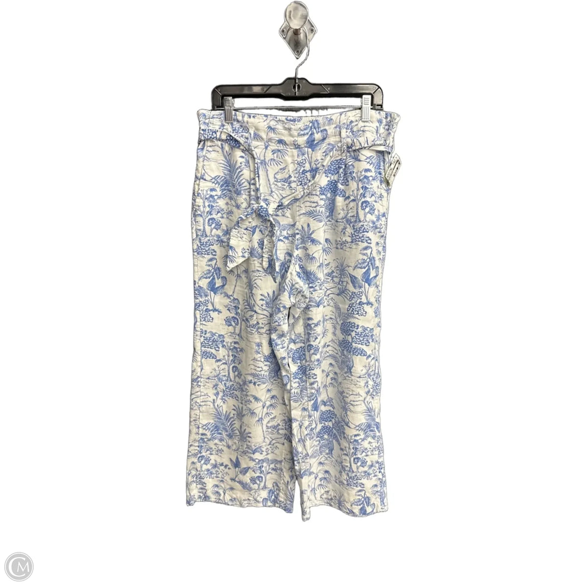 Pants Set 2pc By Nicole Miller In Tropical Print, Size: L