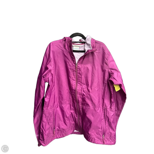 Jacket Windbreaker By Columbia In Purple, Size: Xl