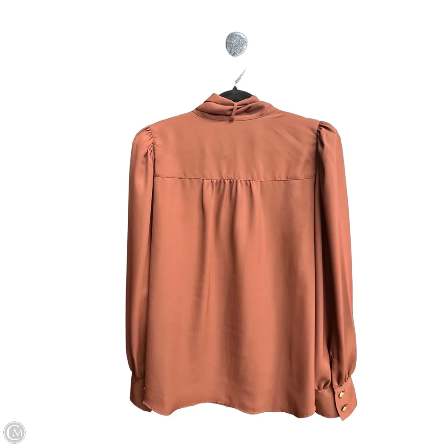 Top Long Sleeve By Express In Brown, Size: L
