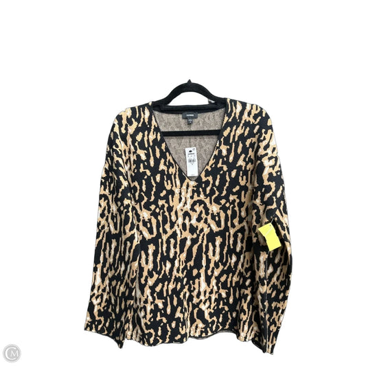 Sweater By Express In Black & Tan, Size: Xs