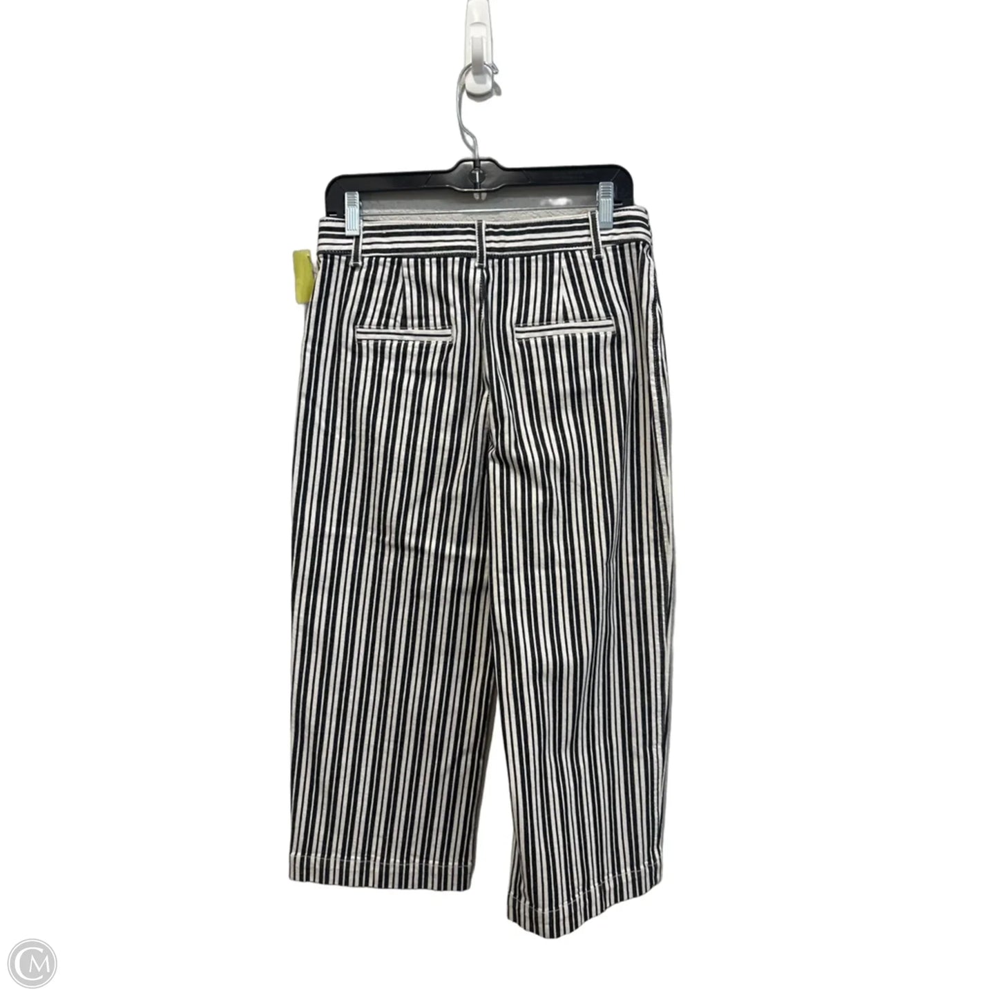 Pants Cropped By Loft In Striped Pattern, Size: 6p