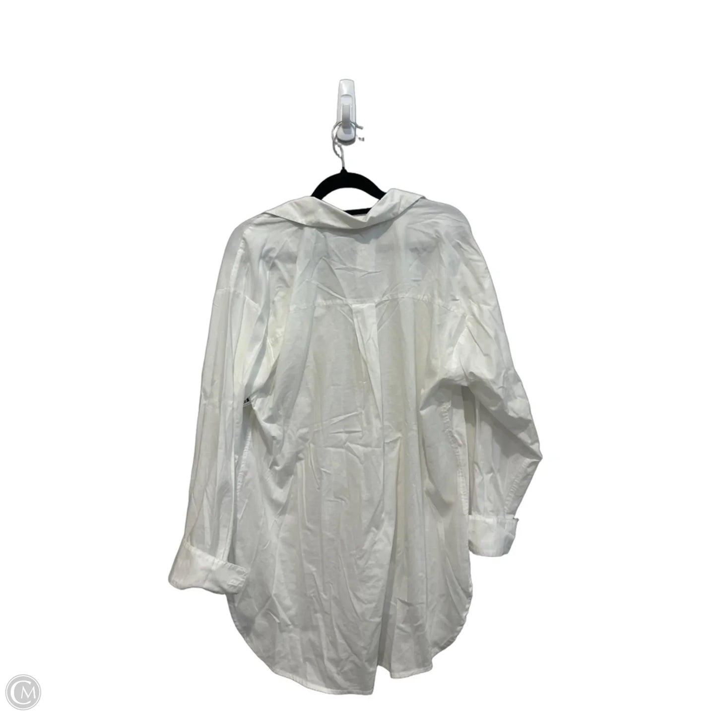 Top Long Sleeve By Loft In White, Size: M