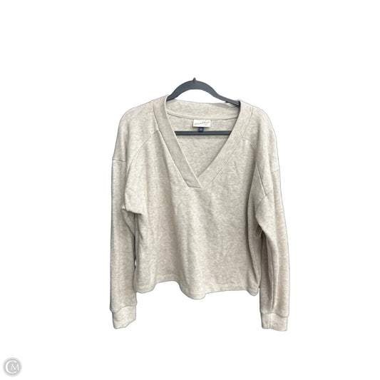 Top Long Sleeve By Universal Thread In Tan, Size: L
