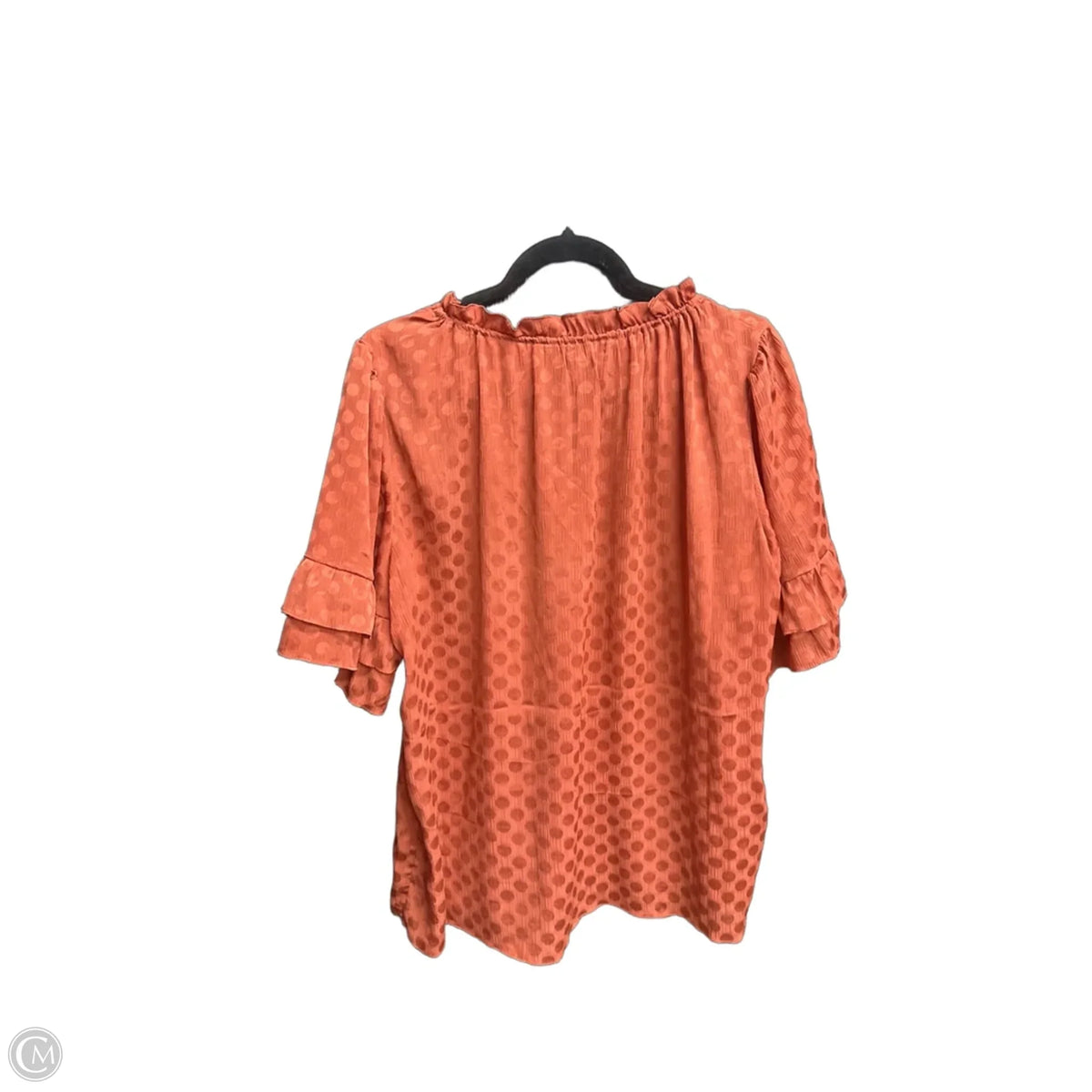 Top Short Sleeve By Max Studio In Red, Size: 2x