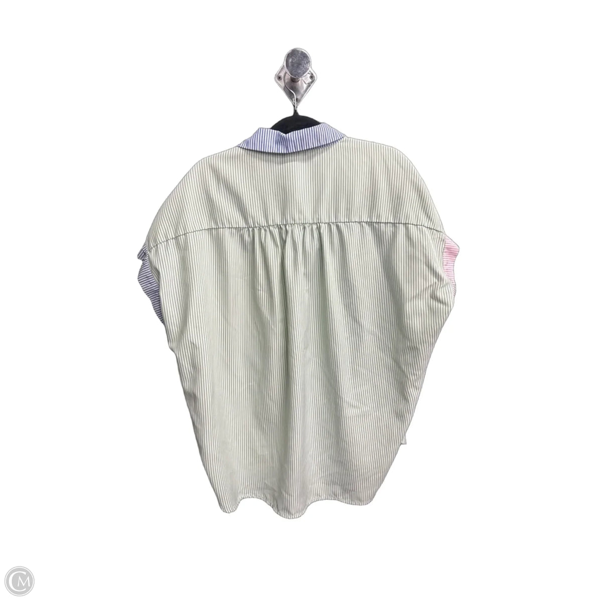 Top Short Sleeve By Jodifl In Striped Pattern, Size: M