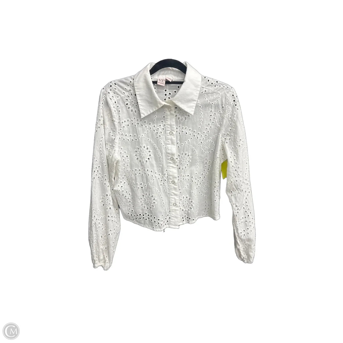 Top Long Sleeve By Love In White, Size: S