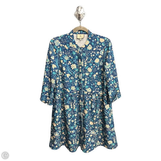 Dress Designer By Tuckernuck In Blue & Cream, Size: S
