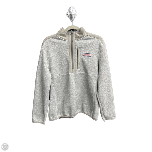 Sweatshirt Collar By Vineyard Vines In Grey, Size: M