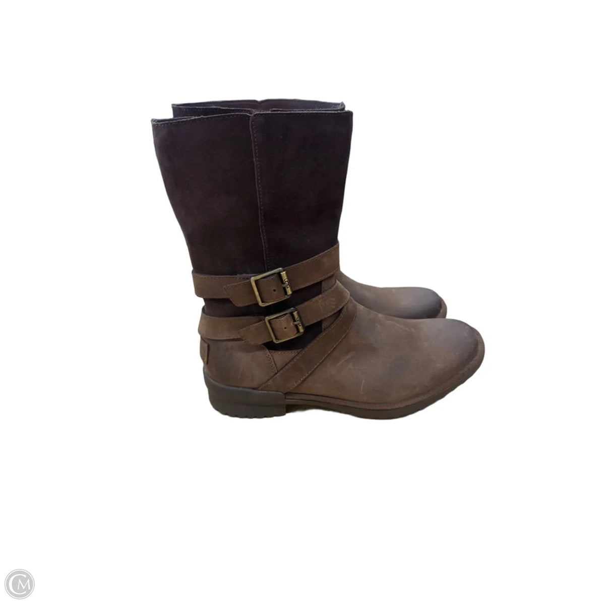 Boots Designer By Ugg In Brown, Size: 8.5