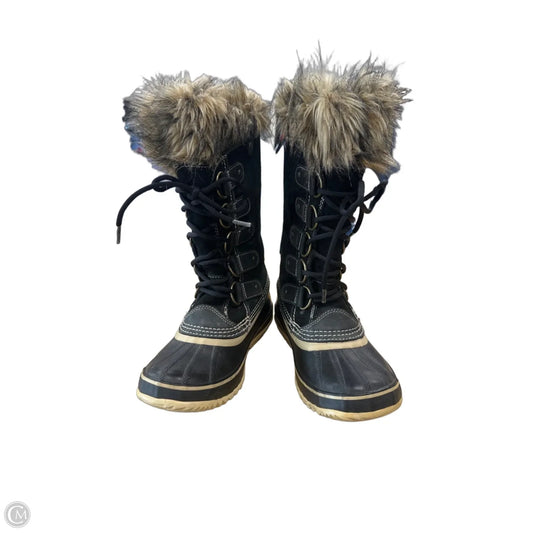 Boots Snow By Sorel In Black & Cream, Size: 8