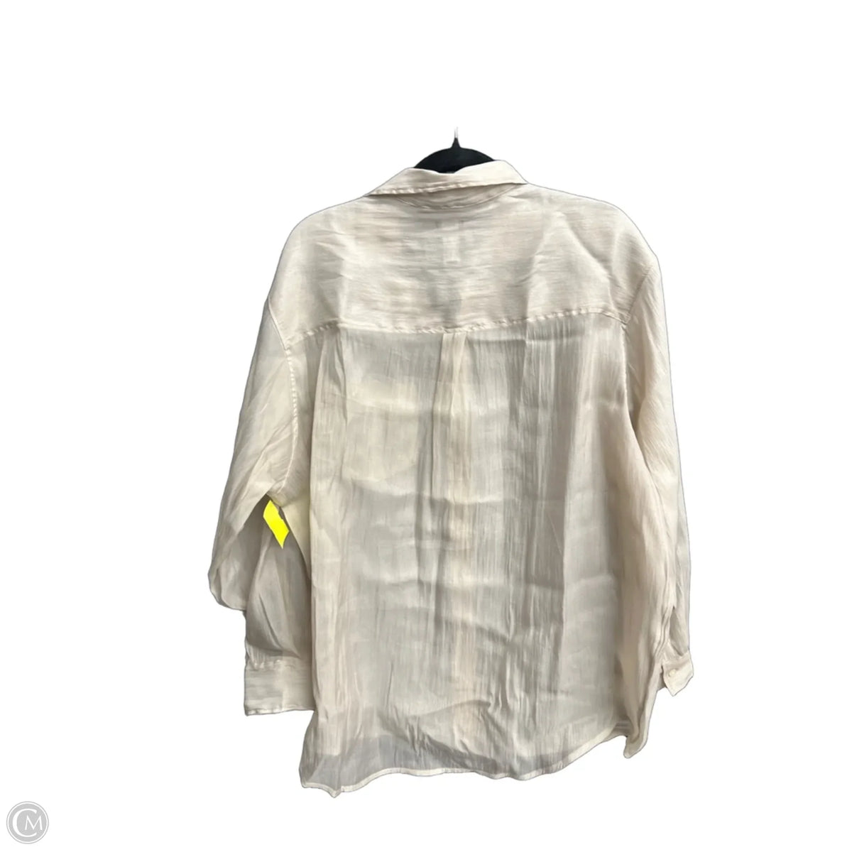 Top Long Sleeve By Gap In Beige, Size: L
