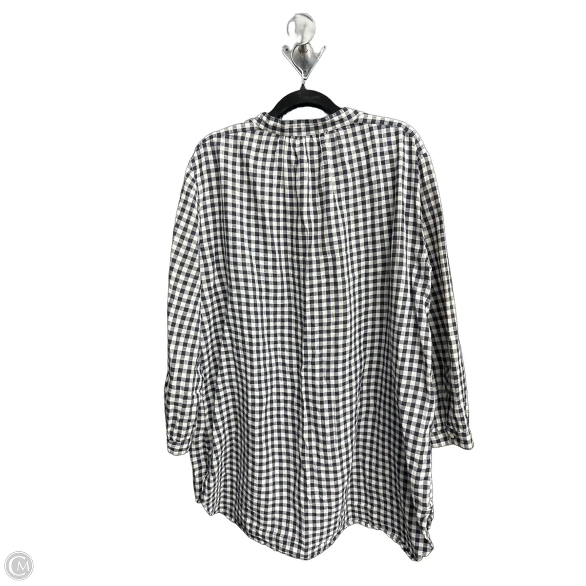 Top Long Sleeve By J. Crew In Plaid Pattern, Size: L
