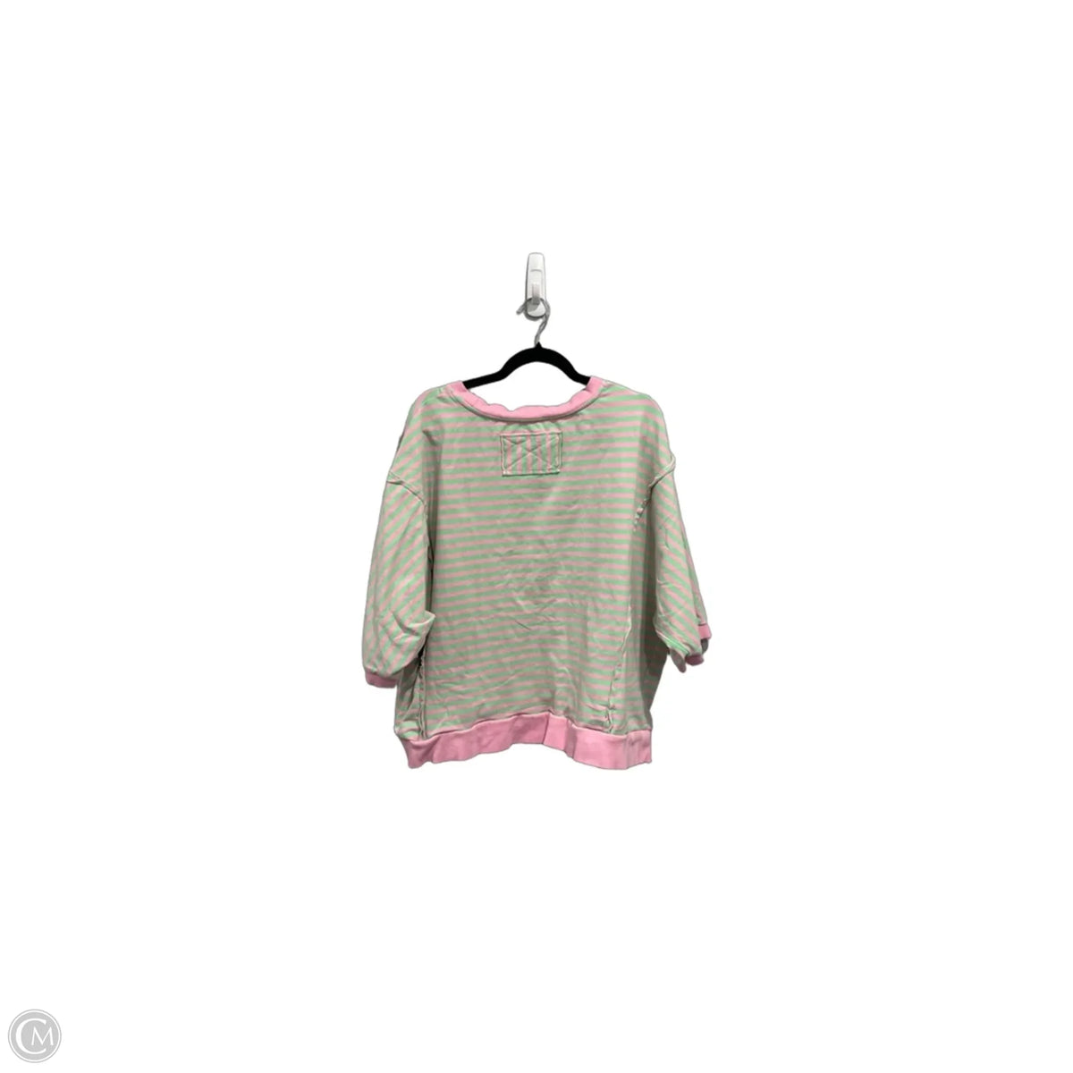 Top 3/4 Sleeve By Oddi In Striped Pattern, Size: 3x