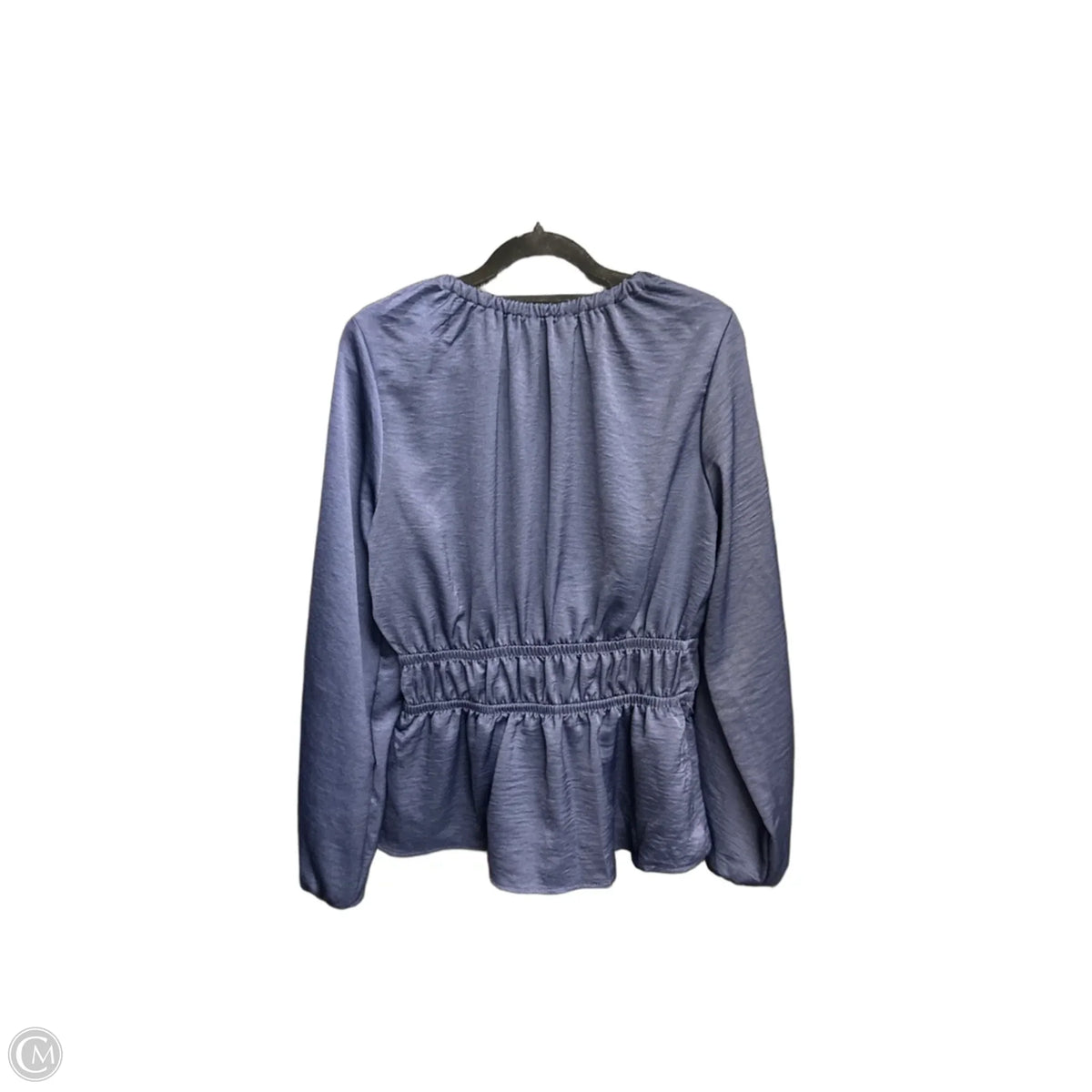 Top Long Sleeve By Gilli In Navy, Size: M