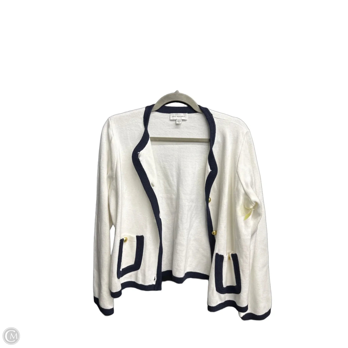 Cardigan By Free Assembly In White, Size: L