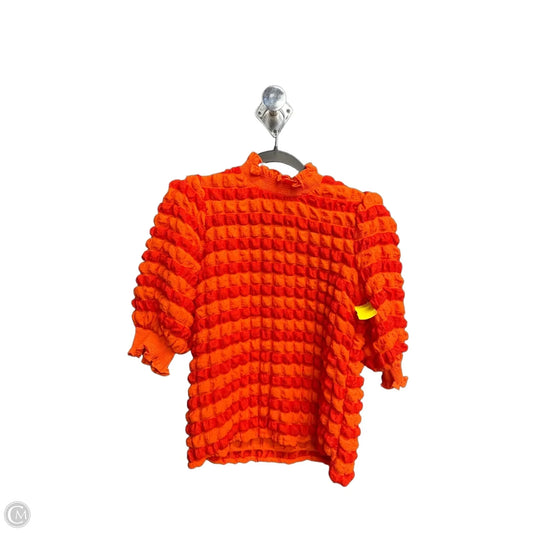 Top Short Sleeve By English Factory In Orange, Size: Xs