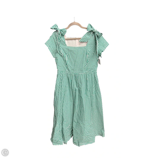 Dress Casual Maxi By Clothes Mentor In Green & White, Size: M