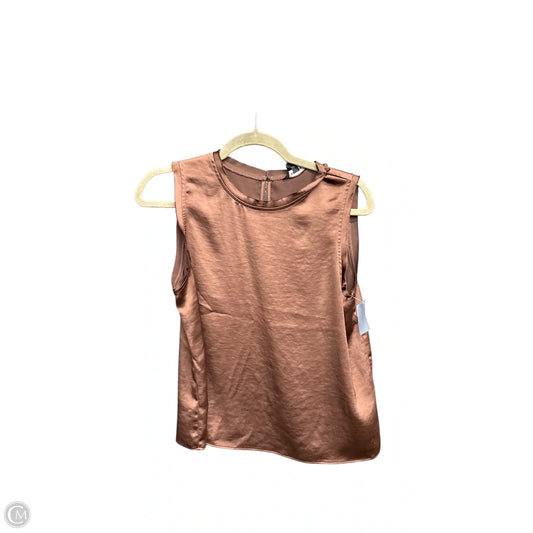 Top Sleeveless By Express In Brown, Size: S