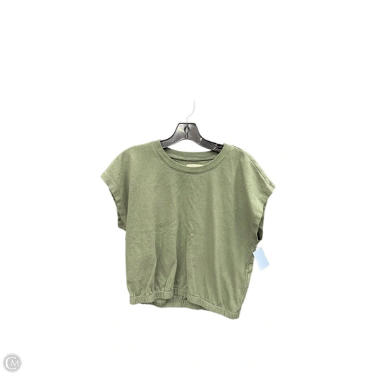 Top Short Sleeve By Madewell In Green, Size: M