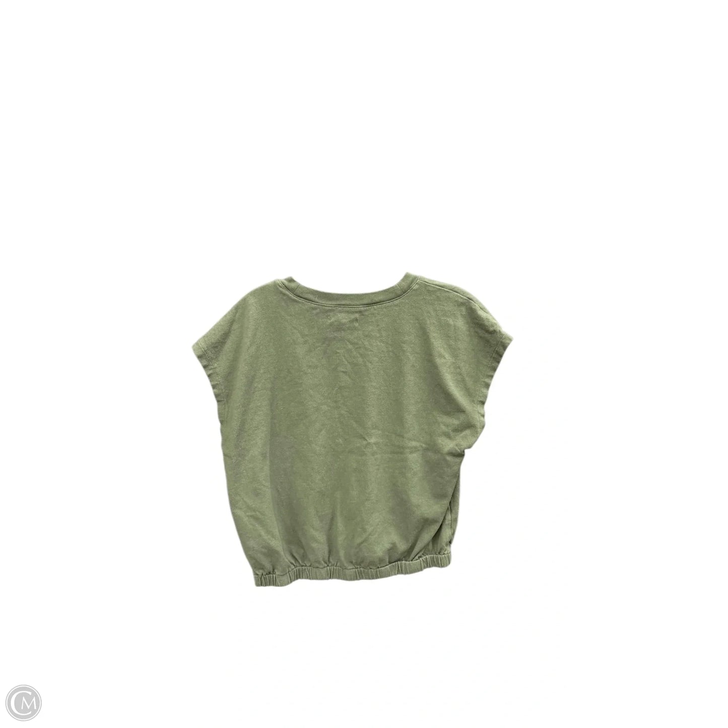 Top Short Sleeve By Madewell In Green, Size: M