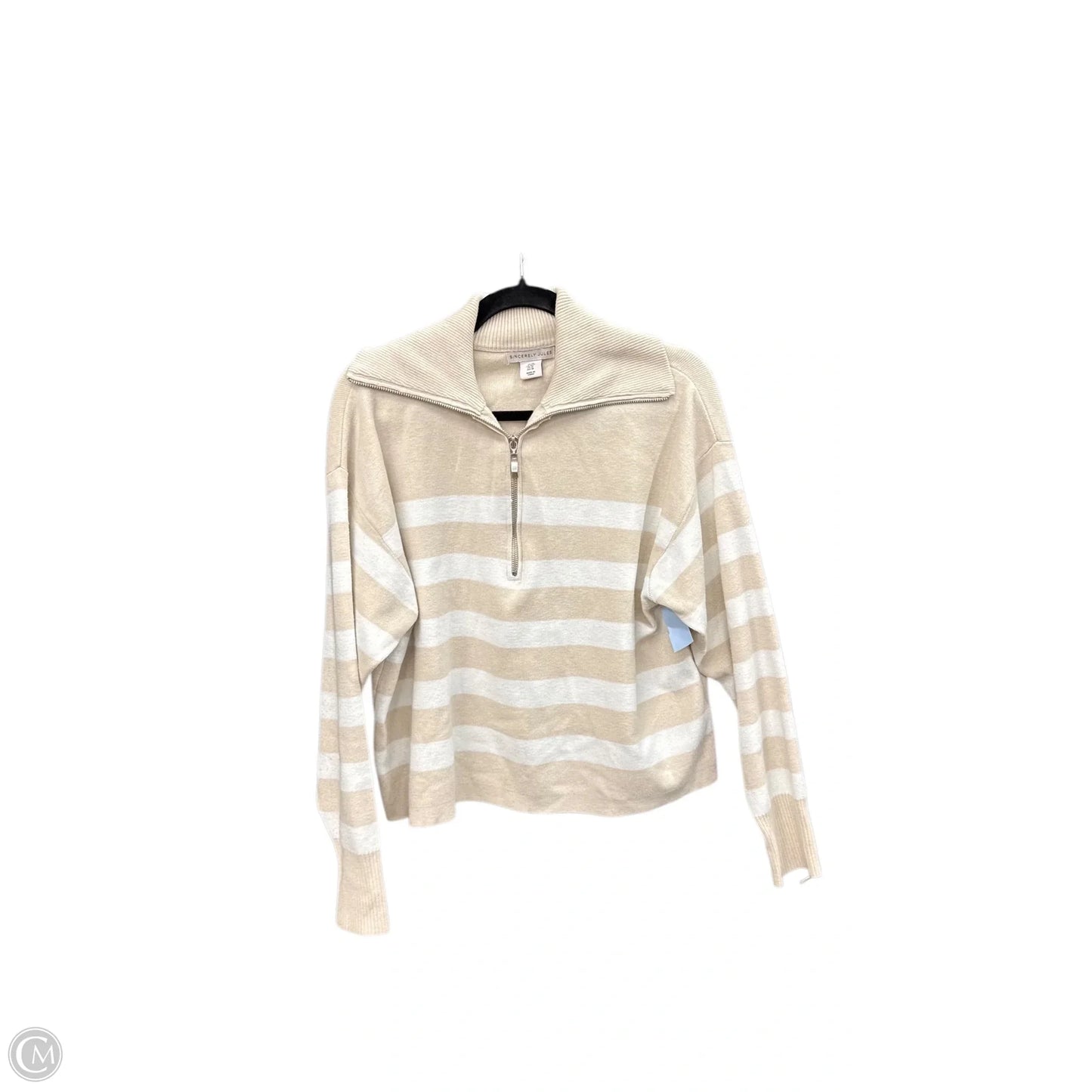 Sweater By Sincerely Jules In Cream & Tan, Size: M