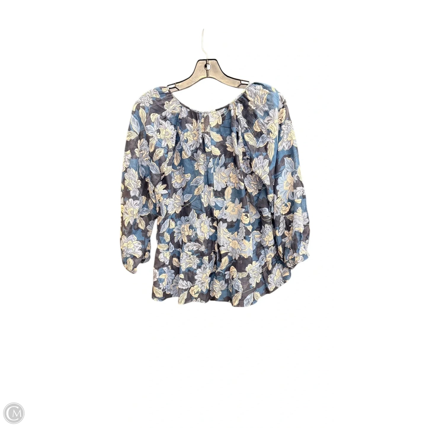 Top Short Sleeve By Johnny Was In Floral Print, Size: Xs