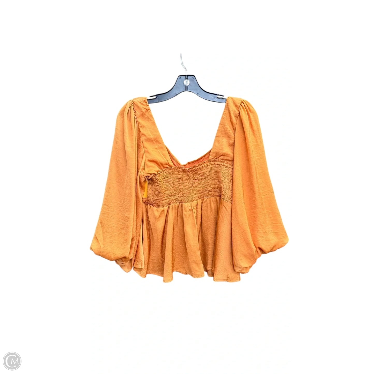 Top Long Sleeve By Clothes Mentor In Orange, Size: M