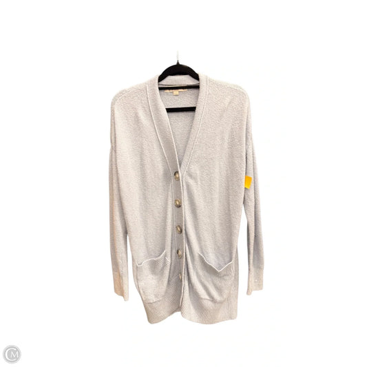 Sweater Cardigan By Loft In Blue, Size: Xxsp