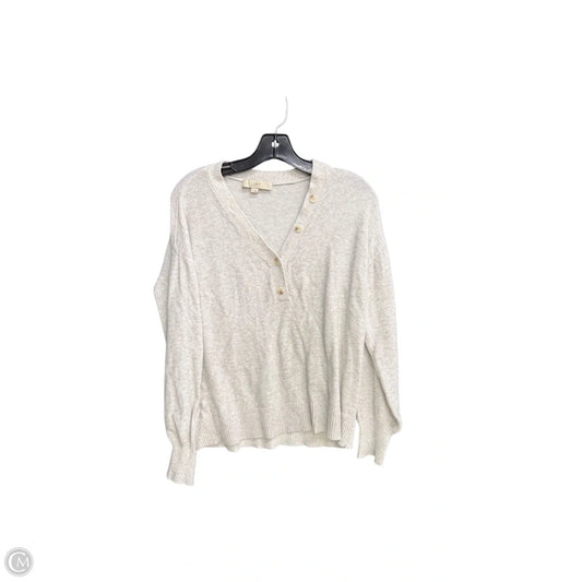 Sweater By Loft In Ivory, Size: S
