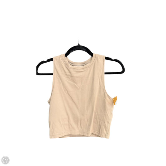 Athletic Bra By Clothes Mentor In Beige, Size: S