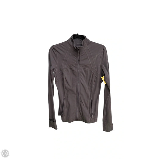Athletic Jacket By Lululemon In Grey, Size: S