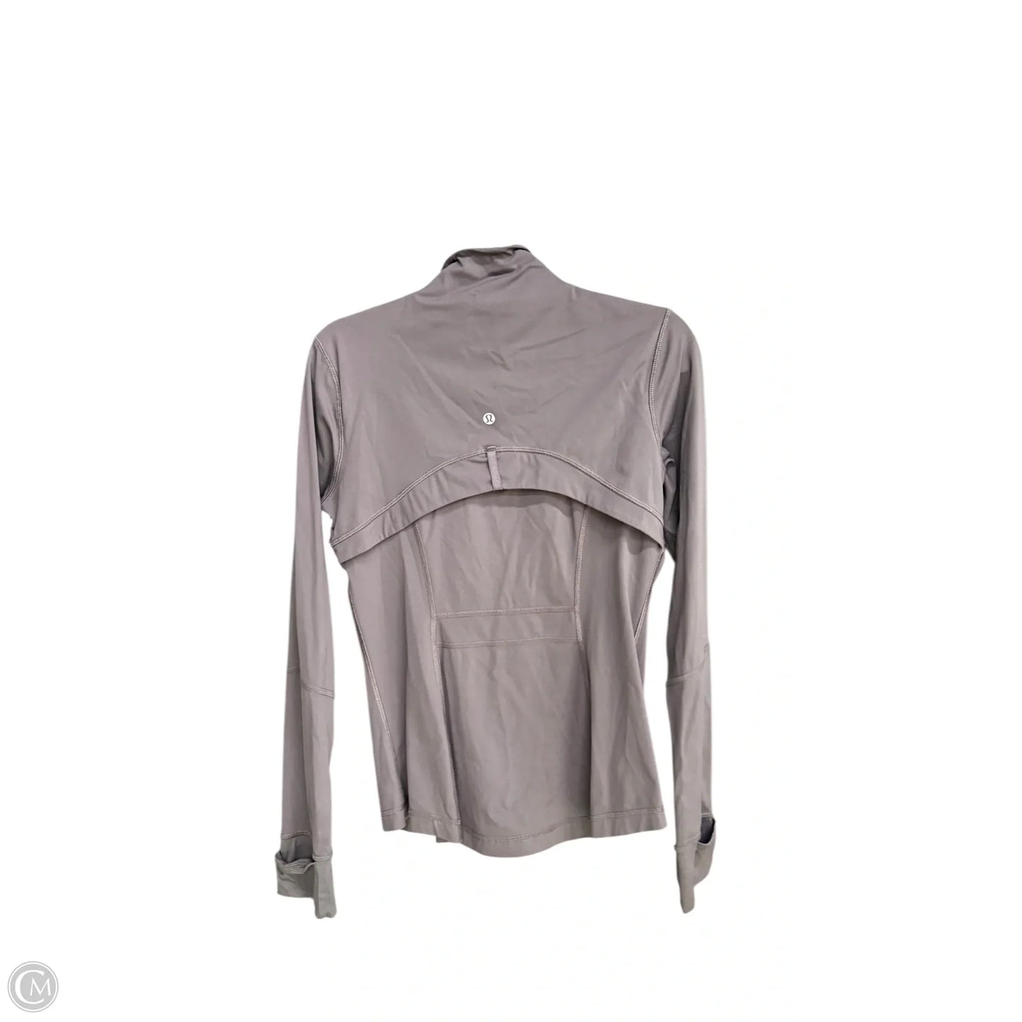 Athletic Jacket By Lululemon In Grey, Size: S